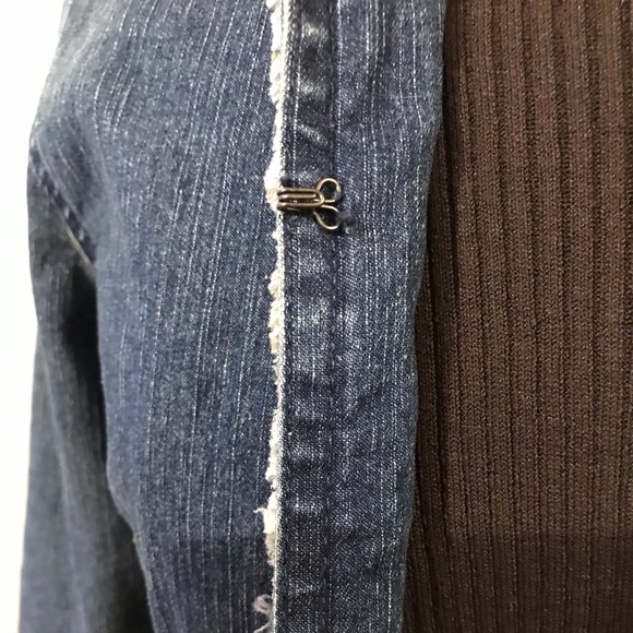 RUBY RD. Blue Jean Jacket - Size 6P - Picture 4 of 8